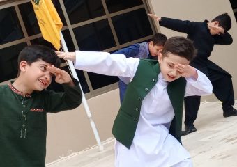 Student Performing On National Day